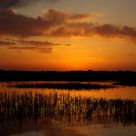 Lake at sunset