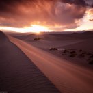 Last Sunlight over Mesquite Flats Dunes