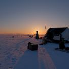 Sunset at the edge of the world