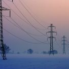 Frozen and foggy field