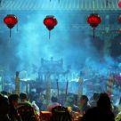 Worship at temple