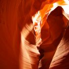Crack on rock, Antelope Canyon