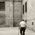 Old man, old street