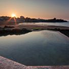 Sunset at the pool