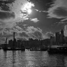Hong Kong harbor mid morning