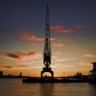 Crane @ night