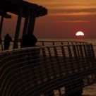 Terrace at sunset