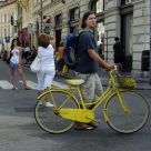His yellow bike