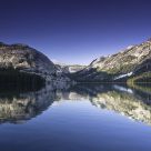 Tenaya Lake Reflection At Sunset