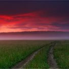 Sunrise before storm