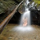 Figure in Witchcat Falls - Wide