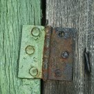 Green and brown - wood and metal