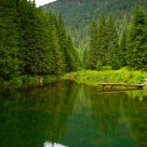 Clear mountain water