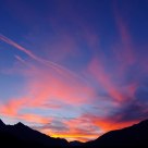 Sunset on Mont Cenis