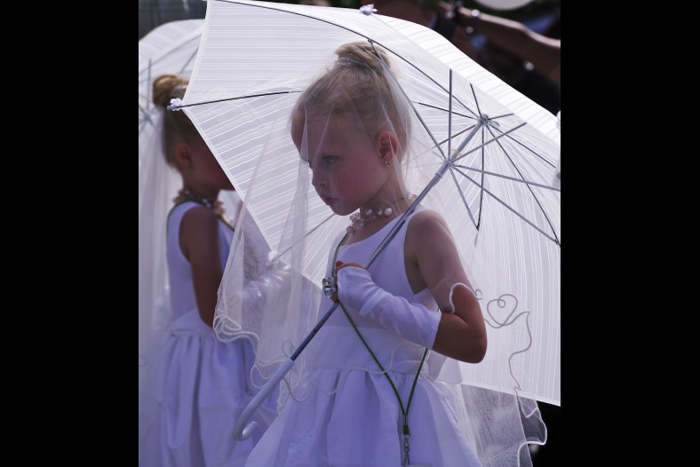One of Twins in White