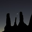 Moon Over Three Sisters