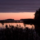Moon at sunset