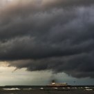 Incoming ferry