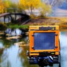 The large format camera beside the Princess lake 