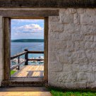 The Exit Door - Lake Michigan from Fort Mackinac