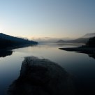 Barrea Lake at dawn