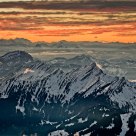 alpine sunset