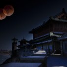 Castle and the total eclipse
