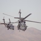 Sikorsky HH-60 Pave Hawks in Close Air Support
