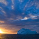 Iceberg sunset