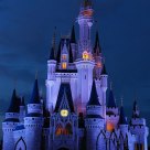 Cinderella Castle at night
