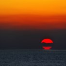 Sunset over the sea