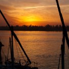 Sunset over the Nile River
