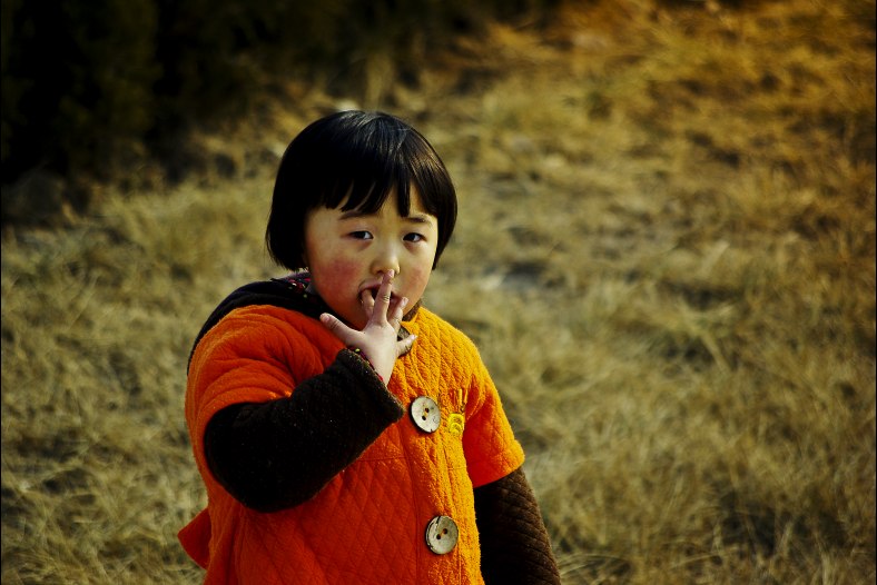 The little girl