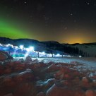 Trail of lights
