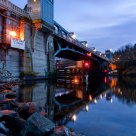 Fremont Bridge at Dusk