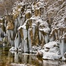 Ice in the waterfalls