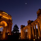 The Palace of Fine Arts, The Moon and Venus