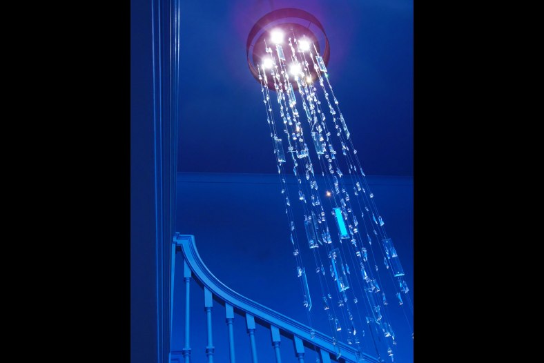 Blue staircase