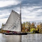 The Sloop Clearwater on the Hudson