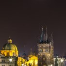 Pont Charles sous la lune