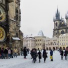 Prague sous la neige