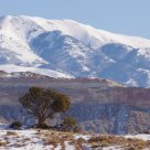 Frozen Landscape in Front of the Henry Mountains