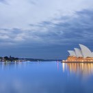blue hour at the opera