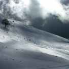 Bad weather on the mountain