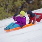 Having Fun Sledding!