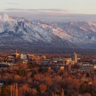 University of Utah Bathed in the Last Sunlight of the Day