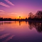 Sunset in the Lake