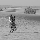 Bedouin woman with child
