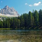 Antorno lake with Three Peaks of Lavaredo Mountain (south side) II