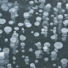 Frozen air bubbles, Muerz river, Styria
